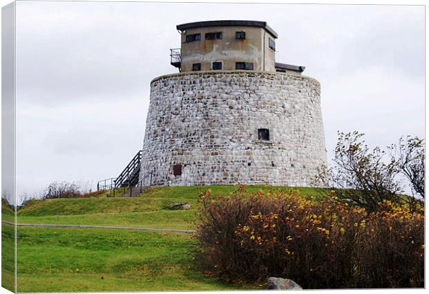 Martello Tower at it's Best Canvas Print by Faith Comeau