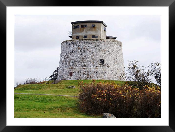 Martello Tower at it's Best Framed Mounted Print by Faith Comeau