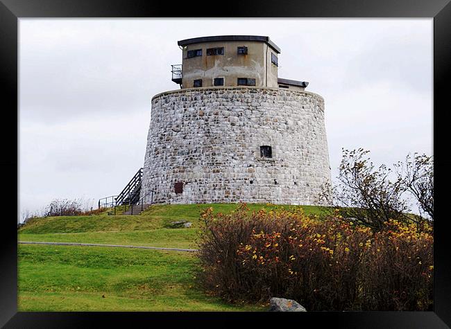 Martello Tower at it's Best Framed Print by Faith Comeau