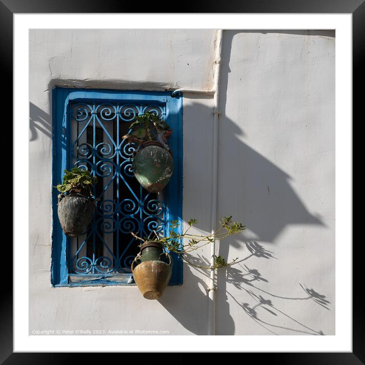 The Blue Window Framed Mounted Print by Peter O'Reilly
