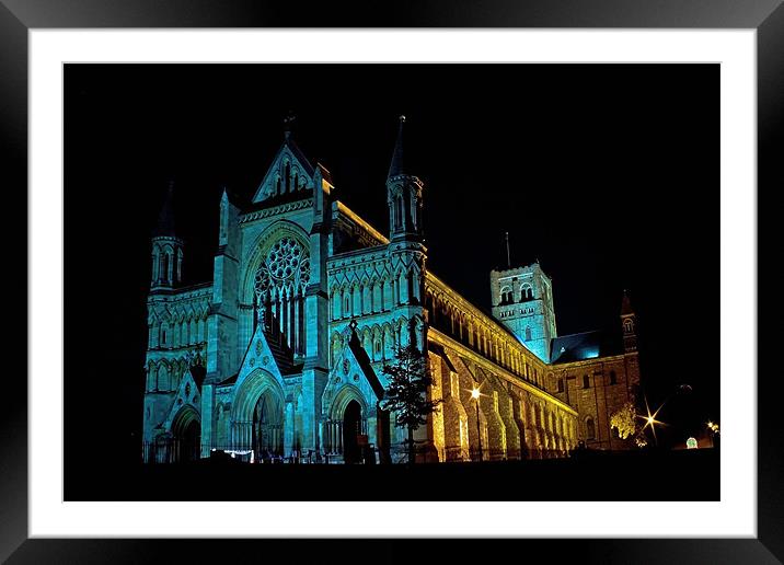 St Albans Cathedral Framed Mounted Print by Doug McRae