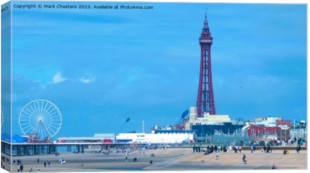 Blackpool Tower Canvas Print by Mark Chesters