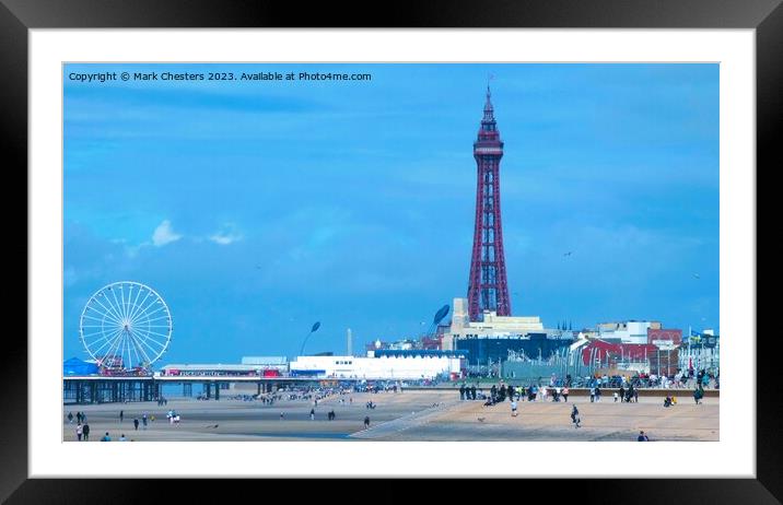 Blackpool Tower Framed Mounted Print by Mark Chesters
