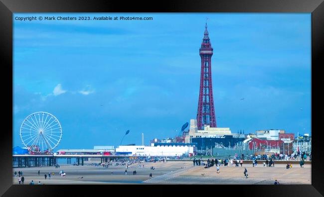 Blackpool Tower Framed Print by Mark Chesters