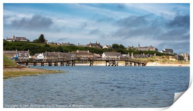 Iconic Old FootBridge at Lossiemouth Print by Tom McPherson