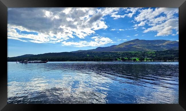 Coniston Water Reflections Framed Print by Michele Davis