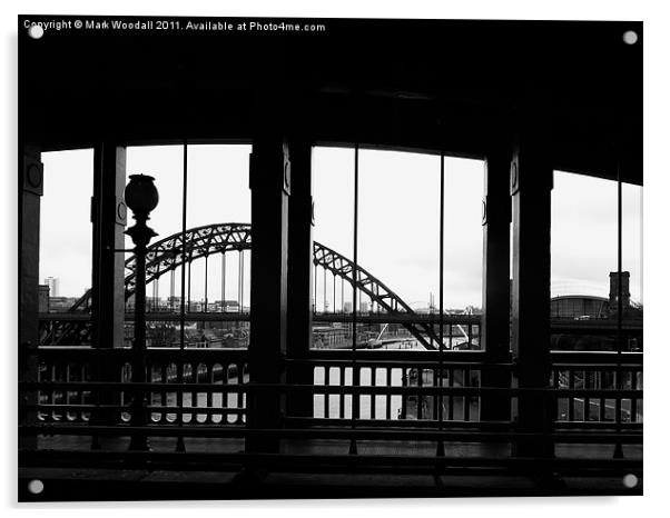 Iconic Tyne Bridge Acrylic by Mark Woodall