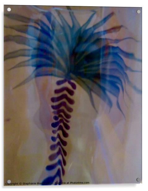 Abstract palm tree Acrylic by Stephanie Moore