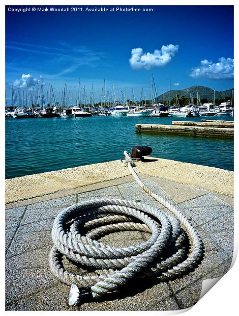Port and a Rope Print by Mark Woodall