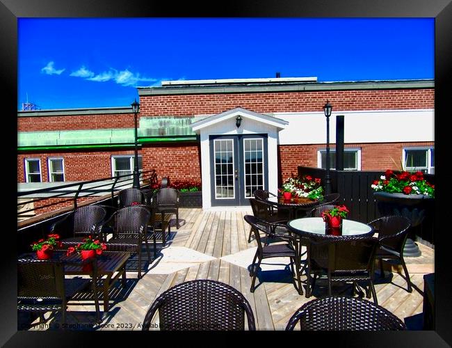 Roof Top Patio Framed Print by Stephanie Moore