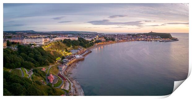 Scarborough South Bay Sunrise Print by Apollo Aerial Photography