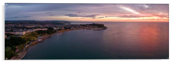 Scarborough South Bay Sunrise Acrylic by Apollo Aerial Photography