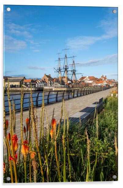 Hartlepool Marina Acrylic by Steve Smith