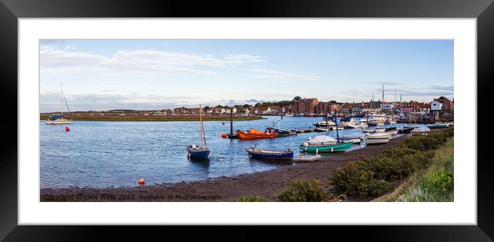 Looking to the harbour Framed Mounted Print by Clive Wells