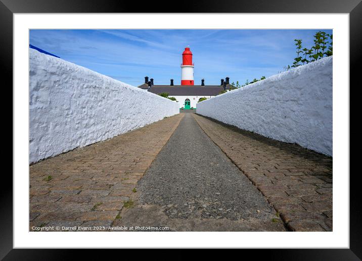 Path to Souter Lighthouse Framed Mounted Print by Darrell Evans