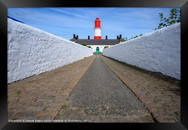 Path to Souter Lighthouse Framed Print by Darrell Evans