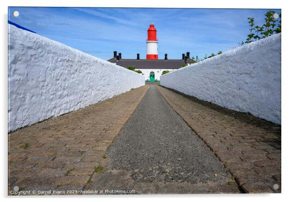 Path to Souter Lighthouse Acrylic by Darrell Evans