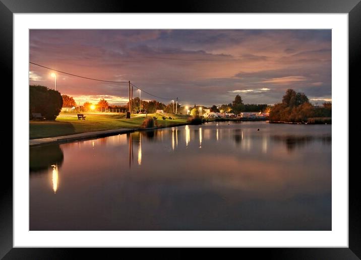 Early morning Brightlingsea  colours  Framed Mounted Print by Tony lopez