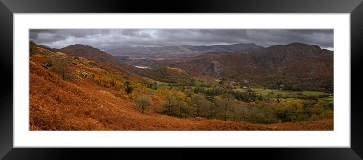 Snowdonia : Autumn's Splendid Canvas Framed Mounted Print by David McGeachie