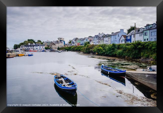The pretty and quiet fishing port of Roundstone on the Irish west coast. Framed Print by Joaquin Corbalan