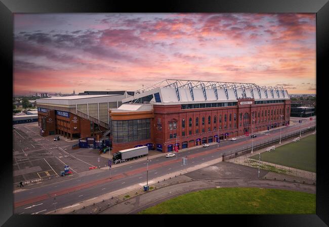 Ibrox Home of the Gers Framed Print by Apollo Aerial Photography
