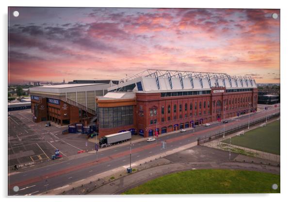 Ibrox Home of the Gers Acrylic by Apollo Aerial Photography