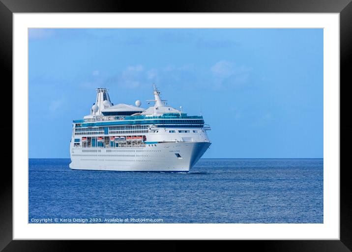 Vision of the Seas in Bonaire Waters Framed Mounted Print by Kasia Design