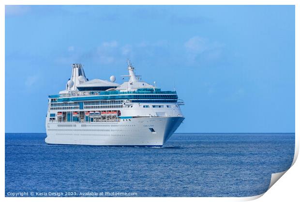 Vision of the Seas in Bonaire Waters Print by Kasia Design