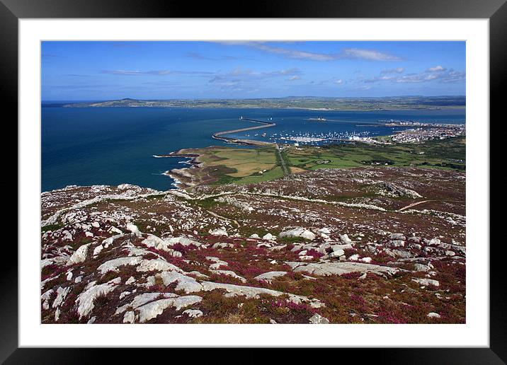 View from Holyhead Mountain Framed Mounted Print by Gail Johnson