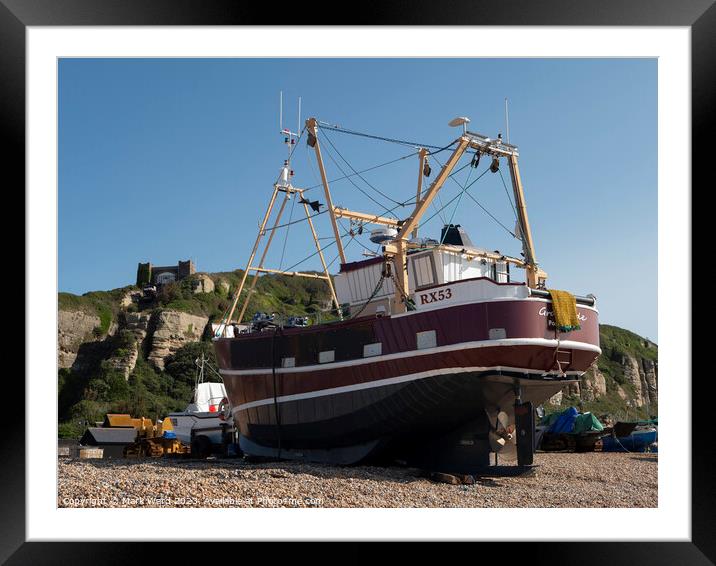 Hastings Icons Framed Mounted Print by Mark Ward