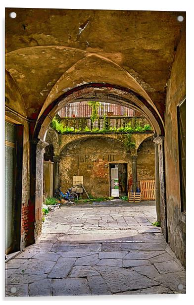 The charm of old Tuscany Acrylic by Steve Painter