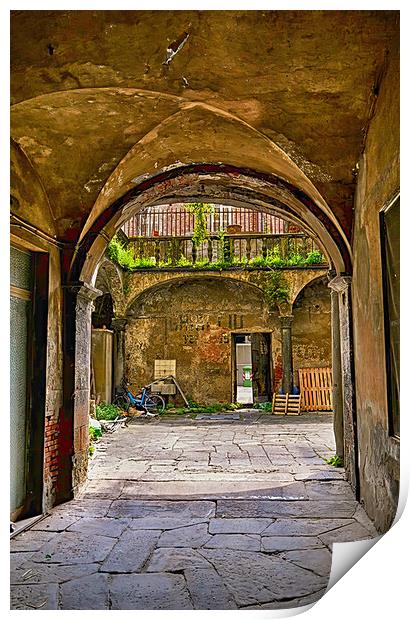 The charm of old Tuscany Print by Steve Painter
