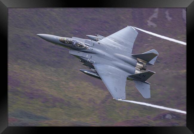 F14 Eagle low level Framed Print by Rory Trappe