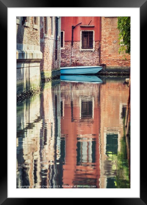 Venice, Italy. Framed Mounted Print by Cristi Croitoru