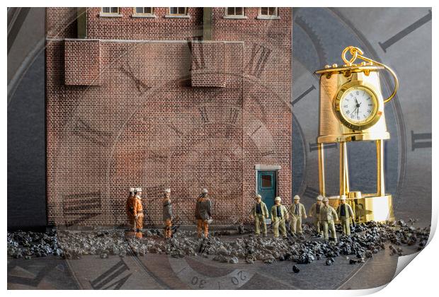 The Eternal Cycle Smallville Colliery Shift Change Print by Steve Purnell