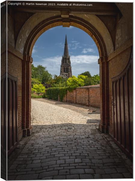 Building arch Canvas Print by Martin Newman