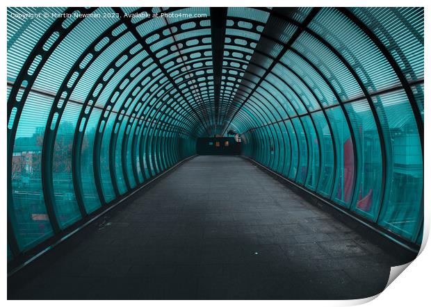 Urban Tunnel Print by Martin Newman