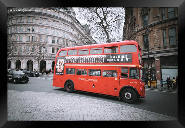 Routemaster Bus Framed Print by Martin Newman