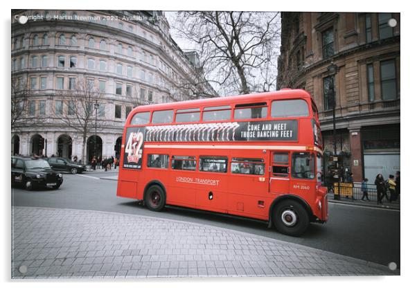 Routemaster Bus Acrylic by Martin Newman