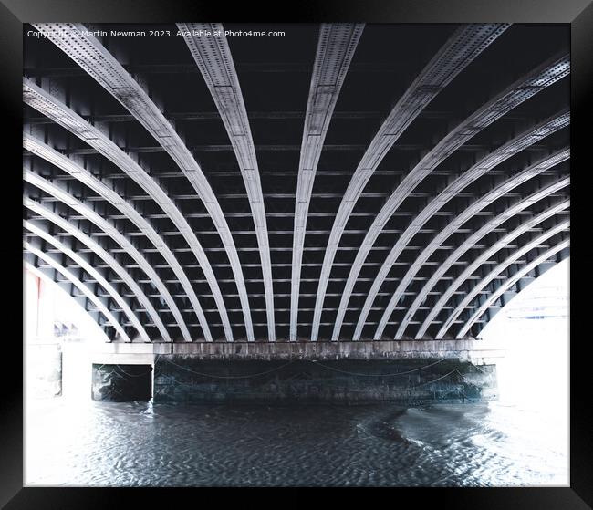 Bridge over the Thames London Framed Print by Martin Newman