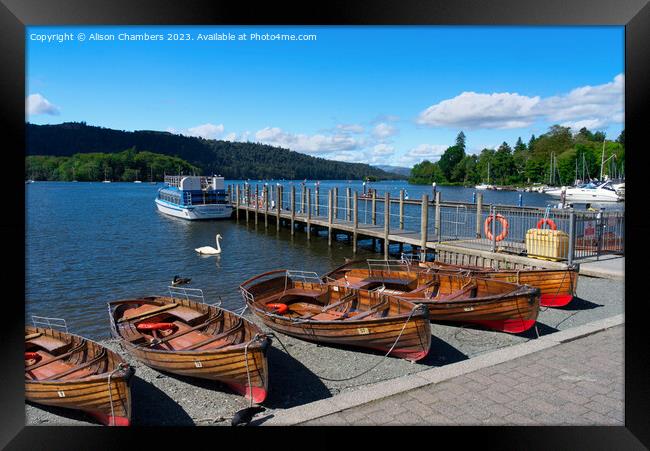 Bowness on Windermere Framed Print by Alison Chambers