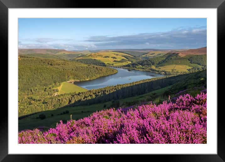 Ladybower From Bamford Edge Framed Mounted Print by Steve Smith