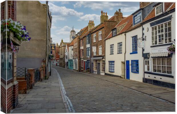 Church Street Whitby Canvas Print by Steve Smith