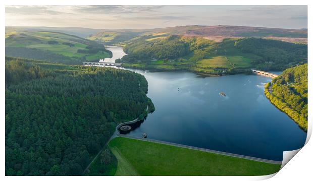 Ladybower In The Peak District Print by Apollo Aerial Photography