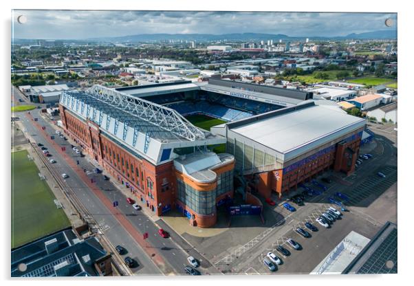 Ibrox Glasgow Rangers Acrylic by Apollo Aerial Photography