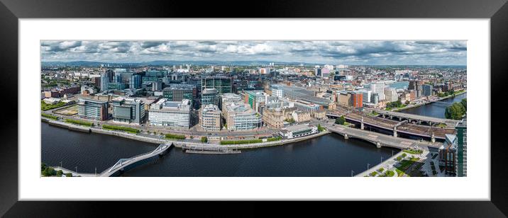 Glasgow Cityscape Framed Mounted Print by Apollo Aerial Photography