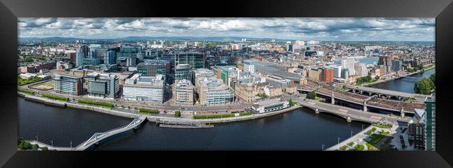 Glasgow Cityscape Framed Print by Apollo Aerial Photography