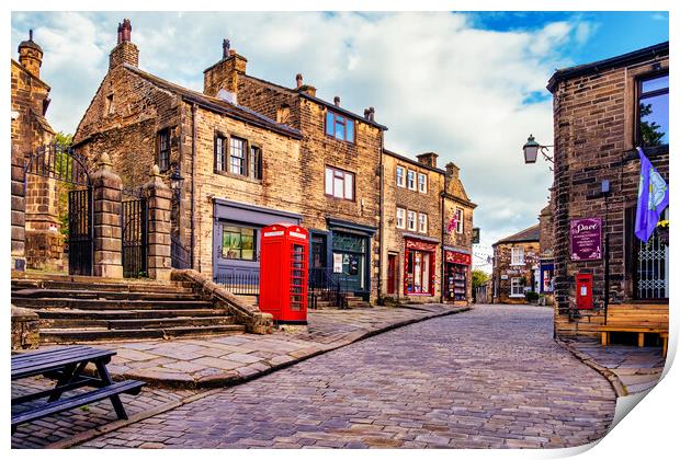 Haworth West Yorkshire: Bronte Country Print by Tim Hill