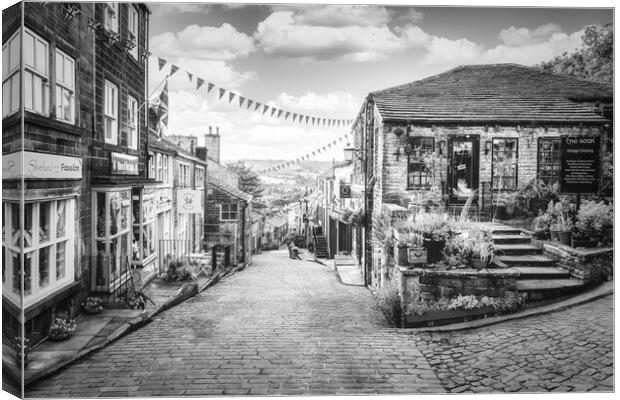 Haworth Black and White Canvas Print by Tim Hill