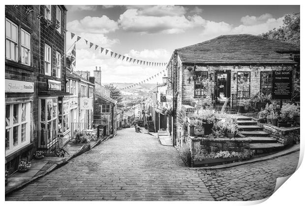 Haworth Black and White Print by Tim Hill